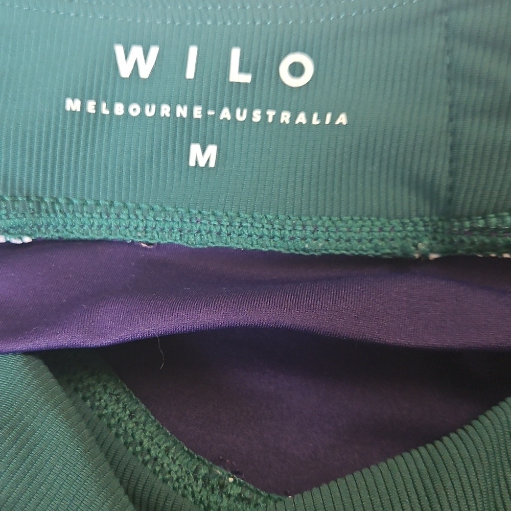 Willo- By Anthropologie Women's M  Green and Black Sports Bra with Racerback - Picture 6 of 8